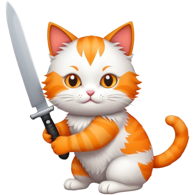 cat with knife emoji