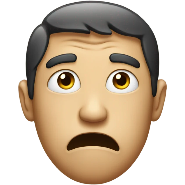 Confused face emoji