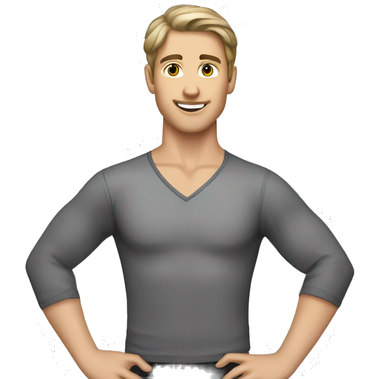 ballet dancing male caucasian dark hair emoji