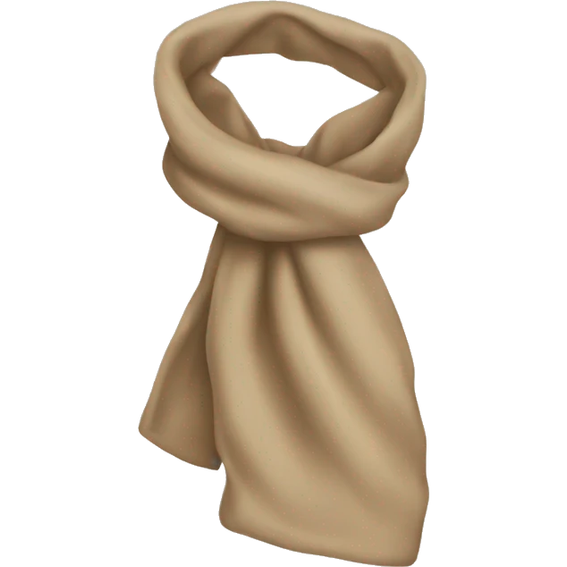 beige muffler emoji