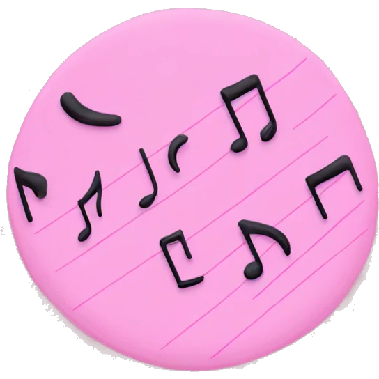 Pink Notes emoji