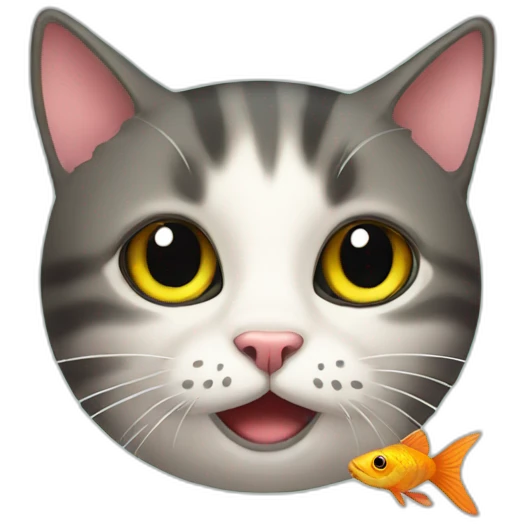 cat love fish emoji