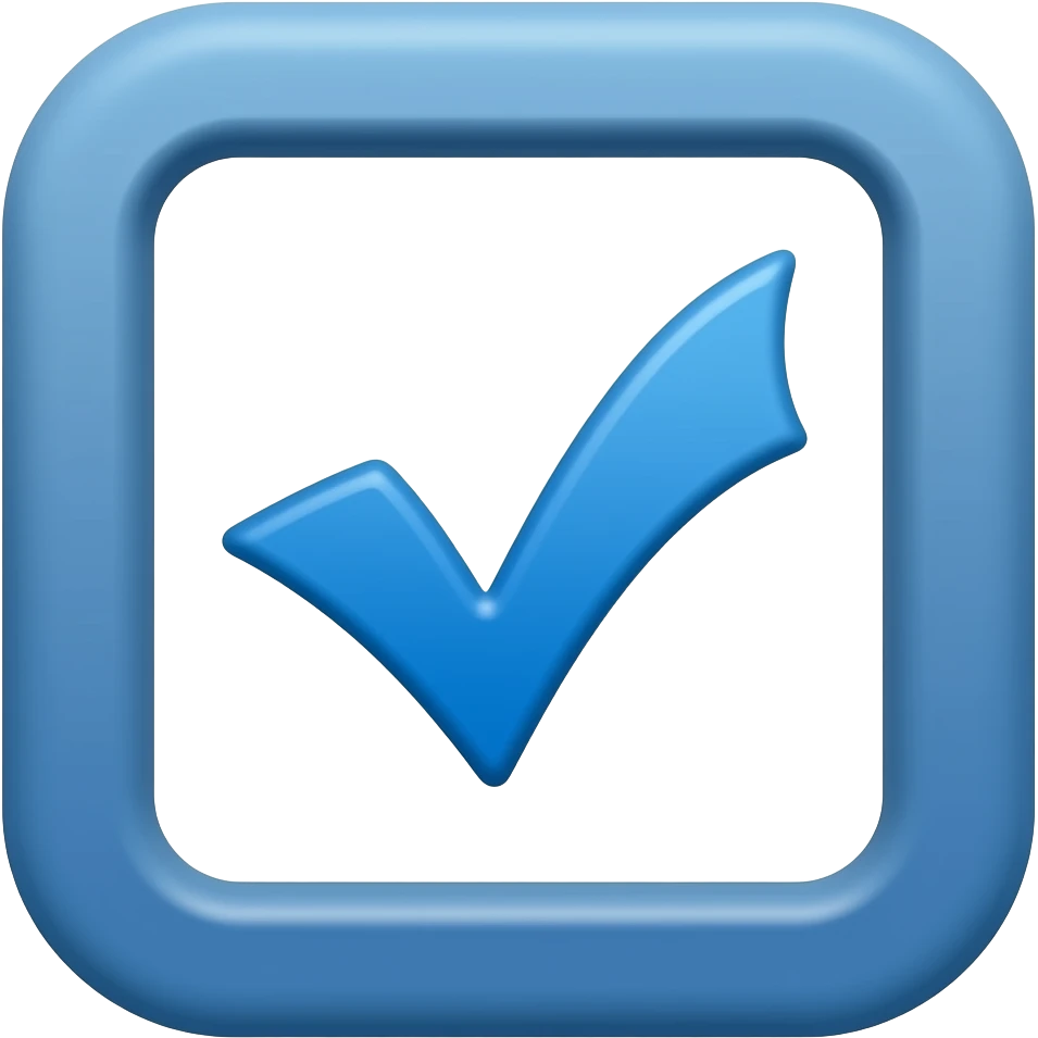 Blue tick like instagram varified emoji