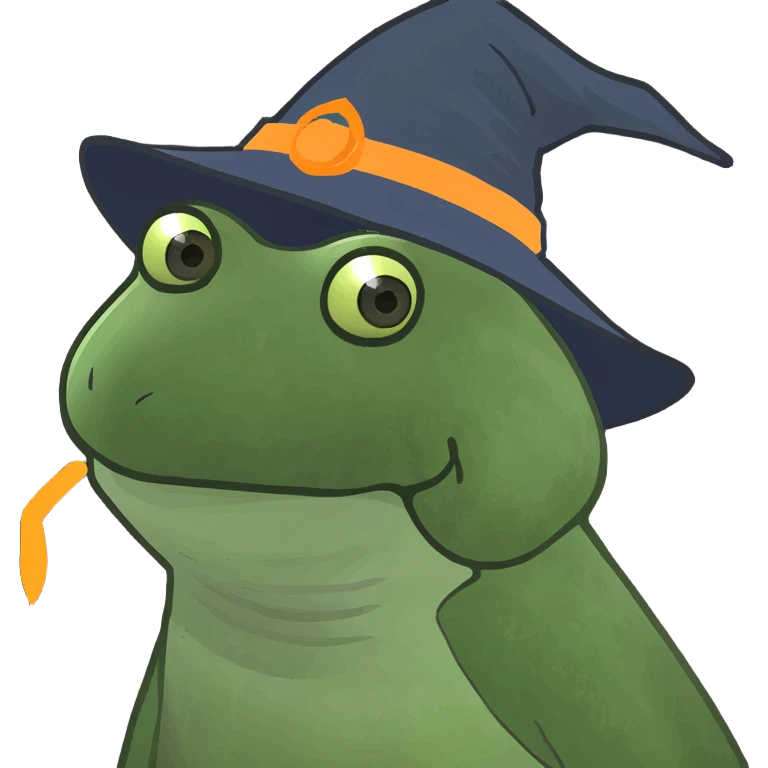 Frog witch emoji