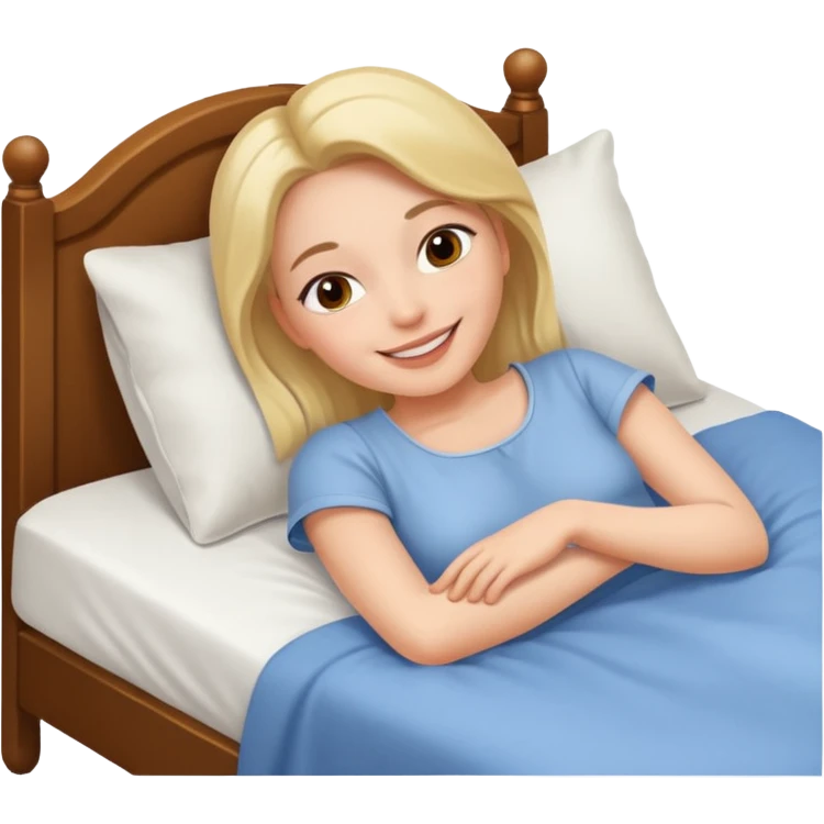 woman lying in bed emoji