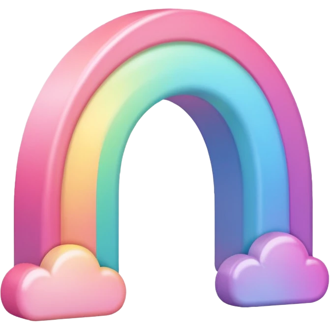 pink rainbow emoji