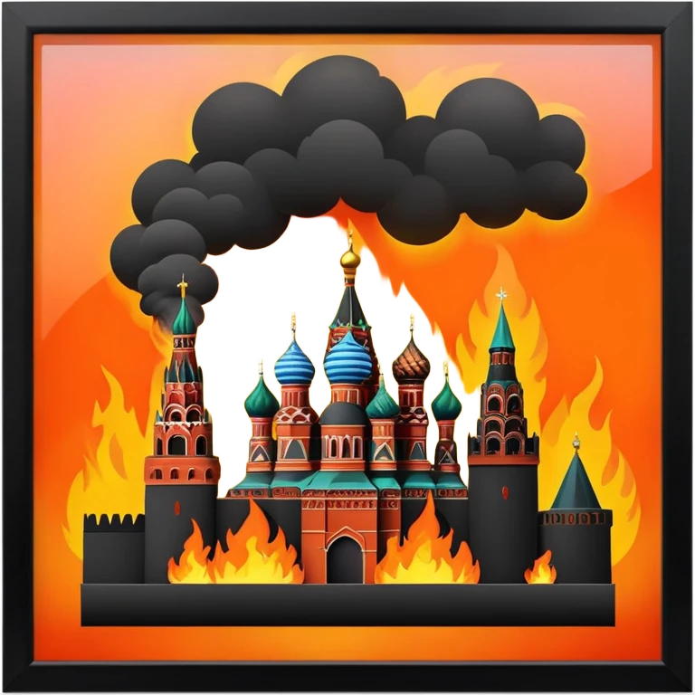 Kremlin is burning emoji