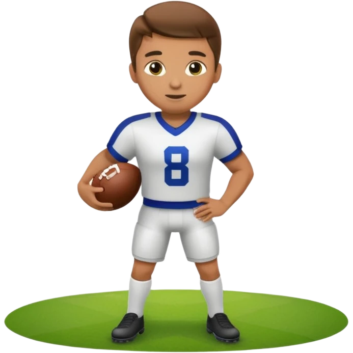a football player in a match emoji