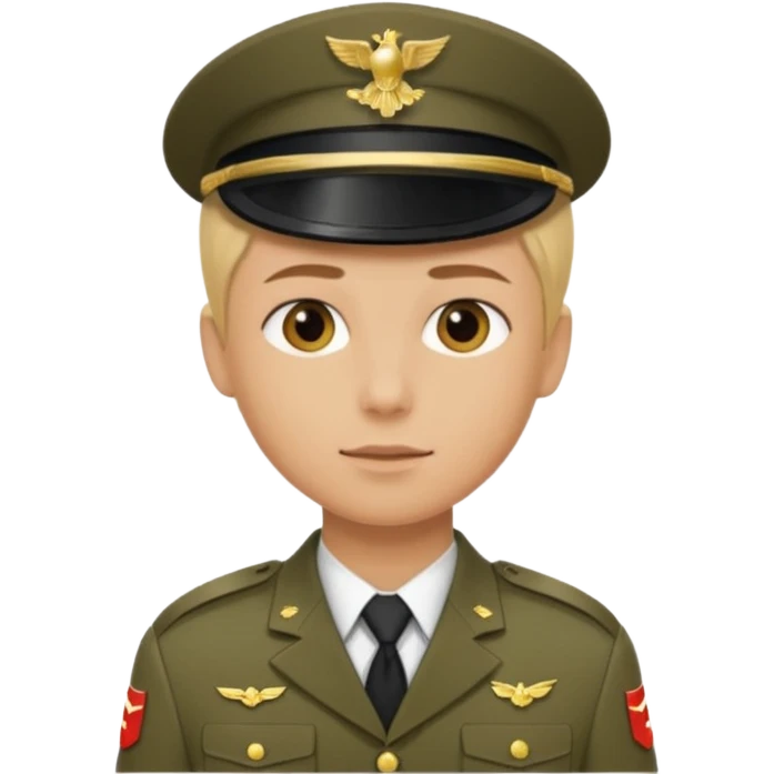 a soldier with short blonde hair emoji
