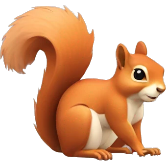 flink squirrel logo looking directly at screen emoji
