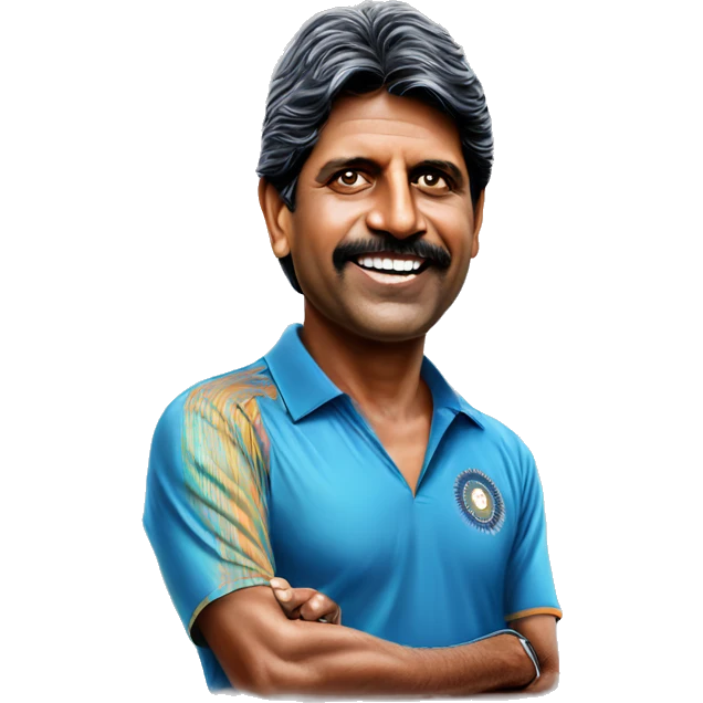 indian cricket captain kapil dev emoji