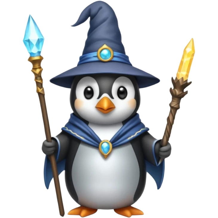 Penguin Wizard emoji