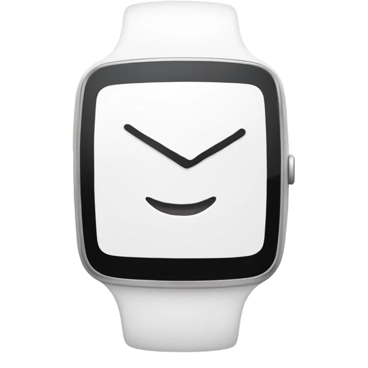 White iwatch emoji