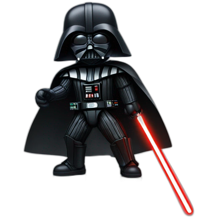 darth vader with hus light saber emoji