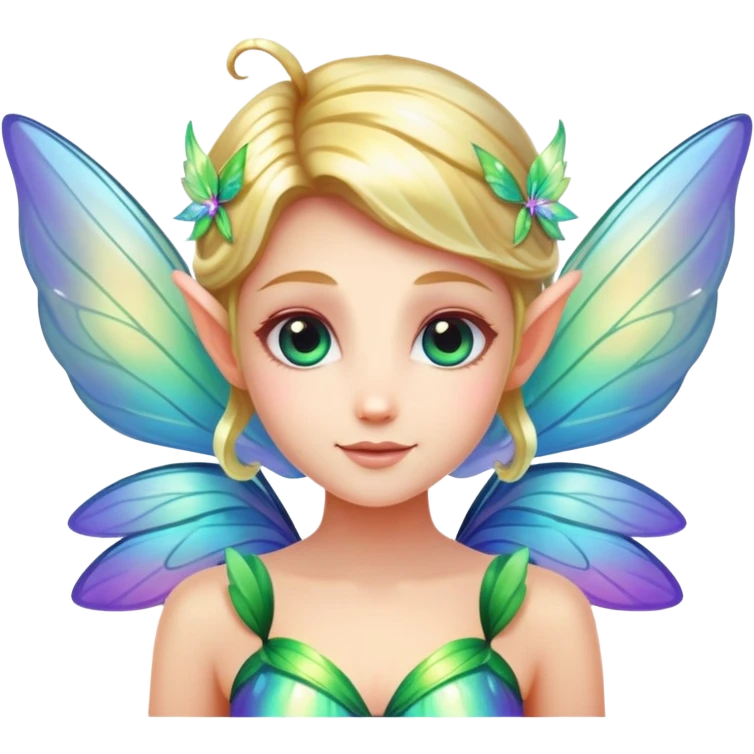 Fairy with glowing wings emoji