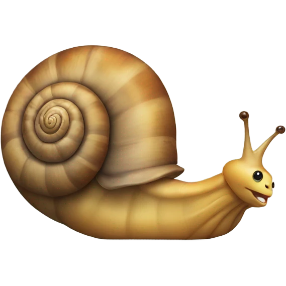 Laughing snail emoji