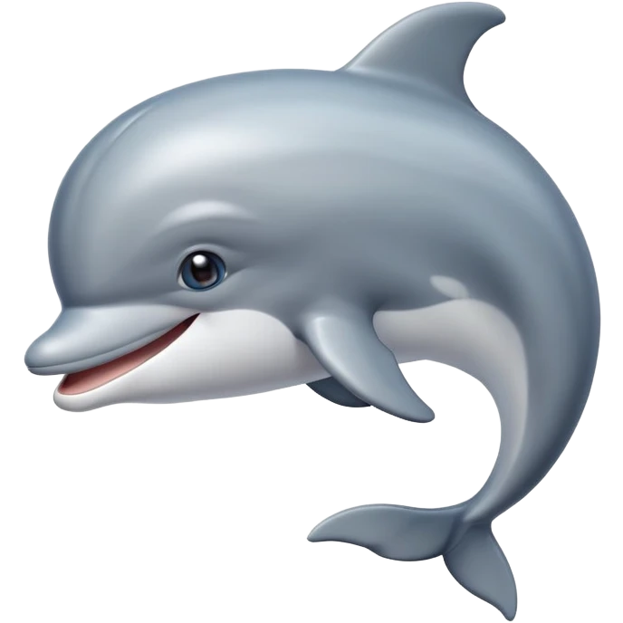 Cute Dolphin Happy face  emoji