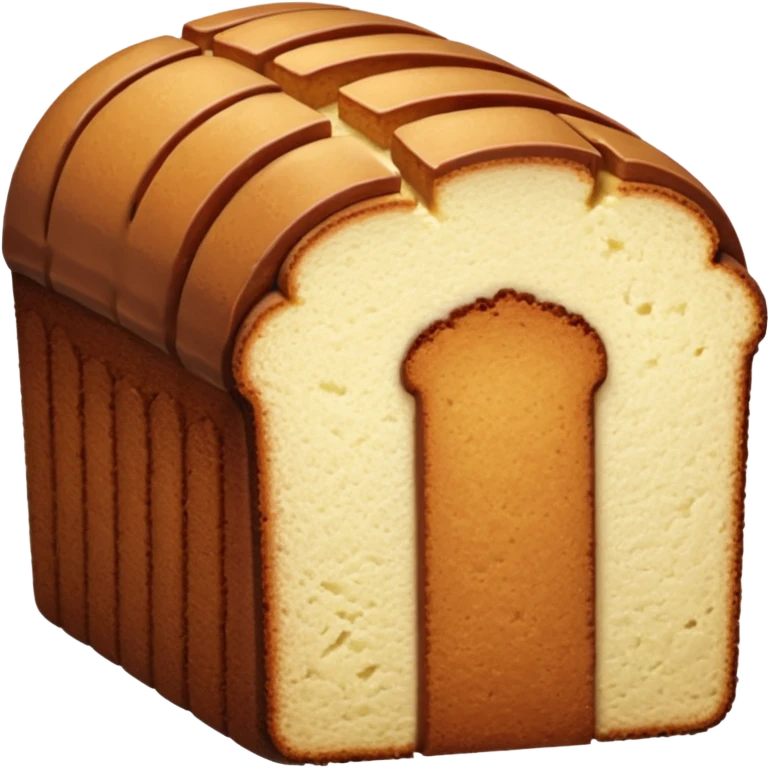 SLICED BROWN POUND CAKE emoji