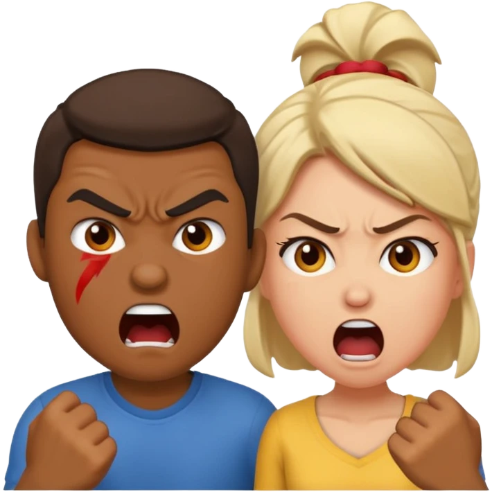 couple fight emoji