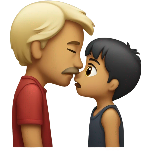 Sad kiss  emoji