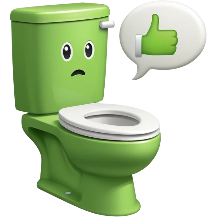 Is skibidi toilet  with a speech bubble saying I like to move it move it emoji