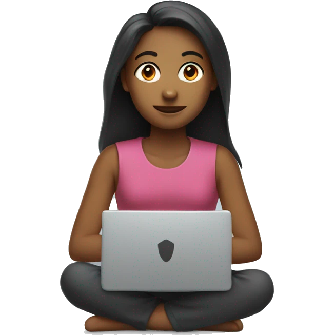 Human with laptop girl emoji