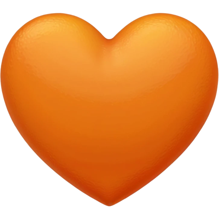 orange heart, soft shading emoji