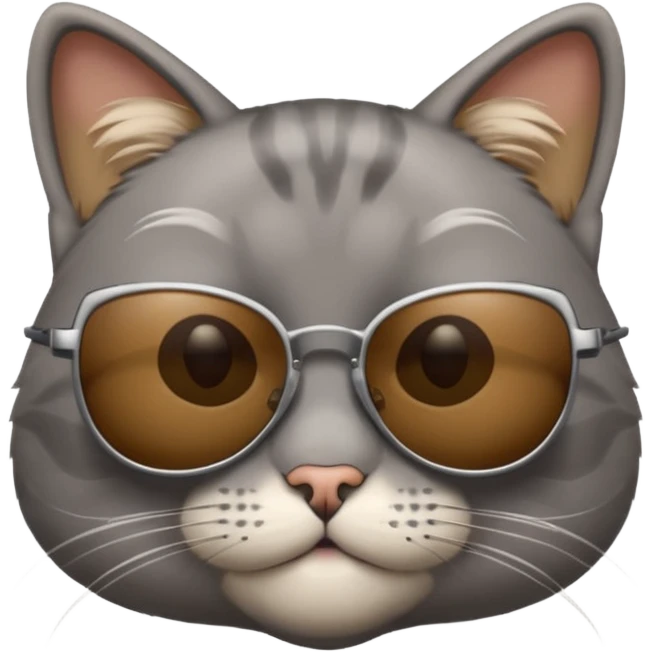 Cat wearing sunglasses emoji