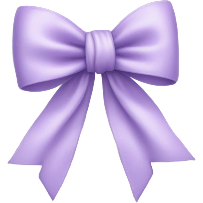 Lilac bow emoji