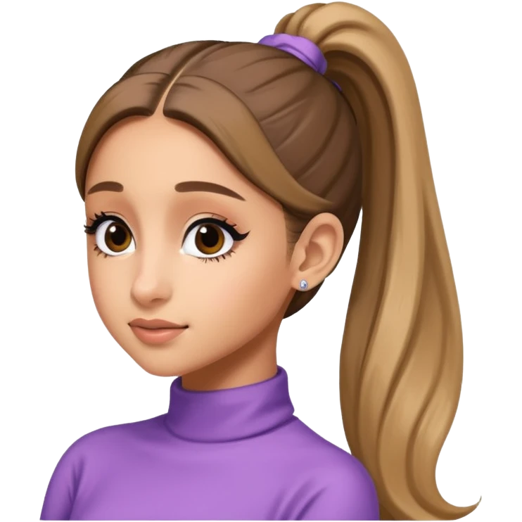 ariana grande ponytail 2025 emoji