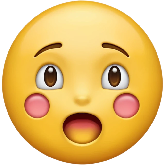 The yellow moaning emoji emoji
