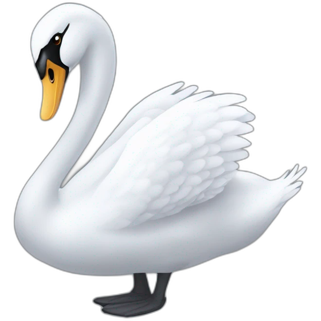 Cisne negro emoji