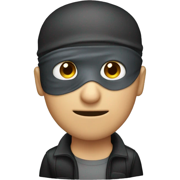 Burglar with eye mask emoji