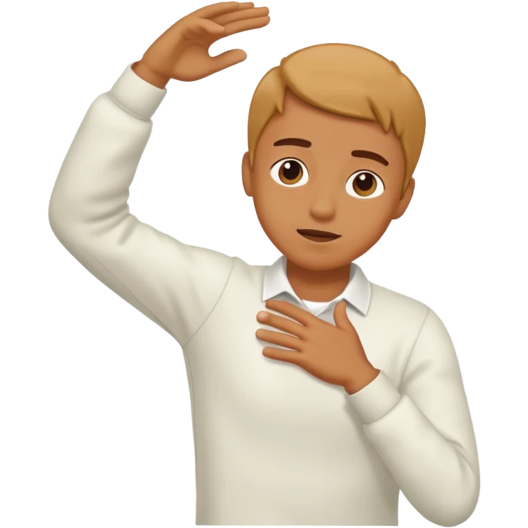 Person doing a dab emoji