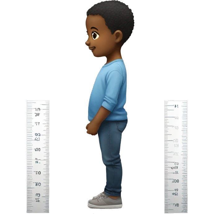 one baby measuring height
 emoji