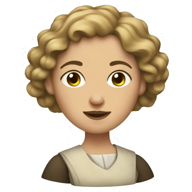 medieval  white womenscribe emoji