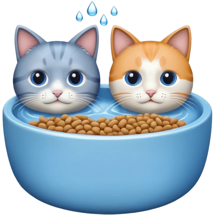 Cat Food and Water emoji