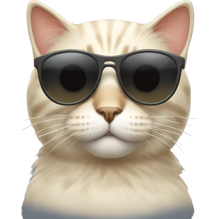 Cat with sunglasses emoji