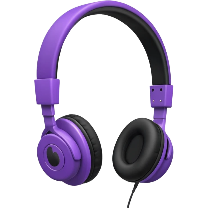 purble headphone emoji