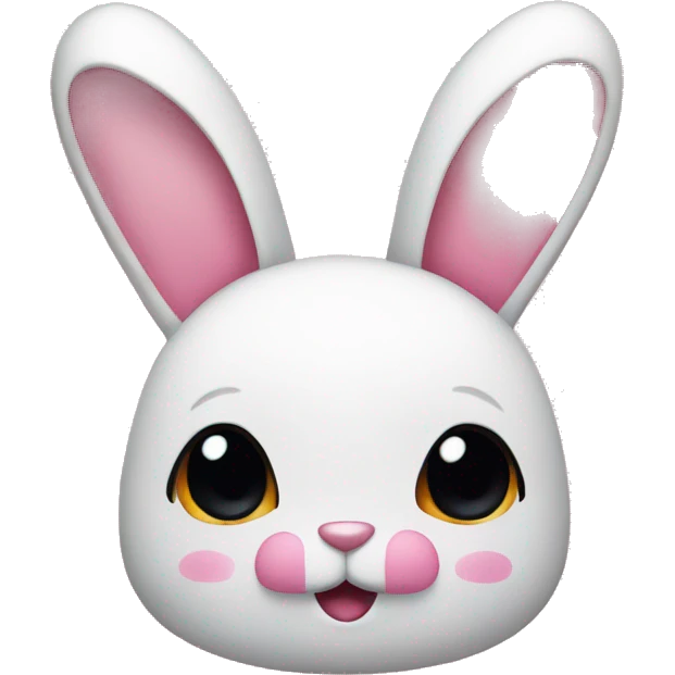 Bunny with two pink bows on its ears emoji