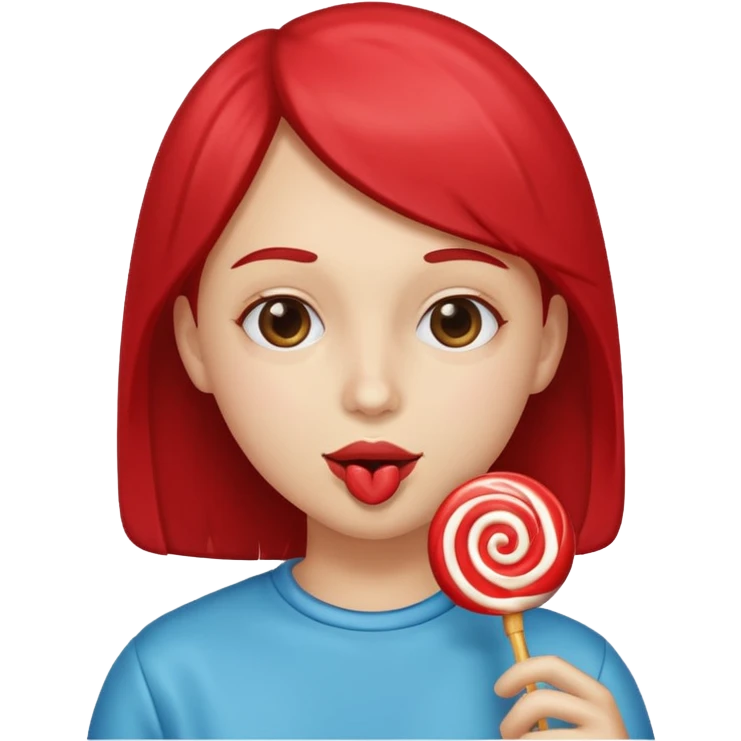 Lolipop yiyen emoji emoji