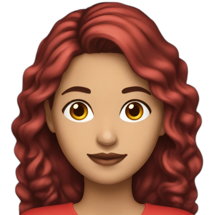 Profesora-joven-colombiana-cabello rojo emoji