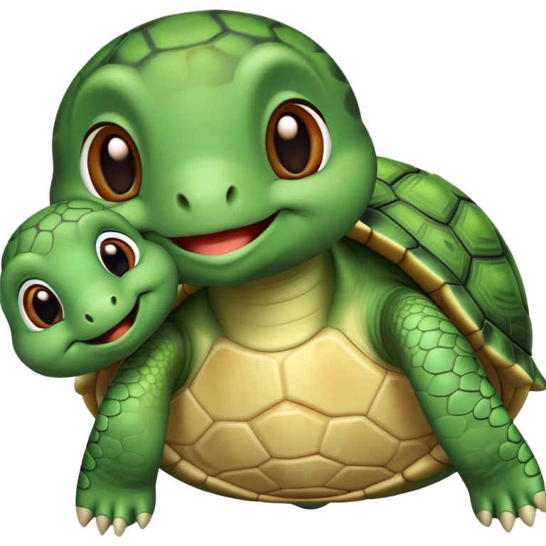 Turtle sending a kiss  emoji