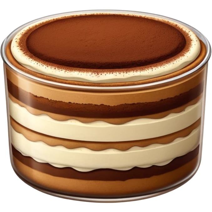 realistic tiramisu emoji