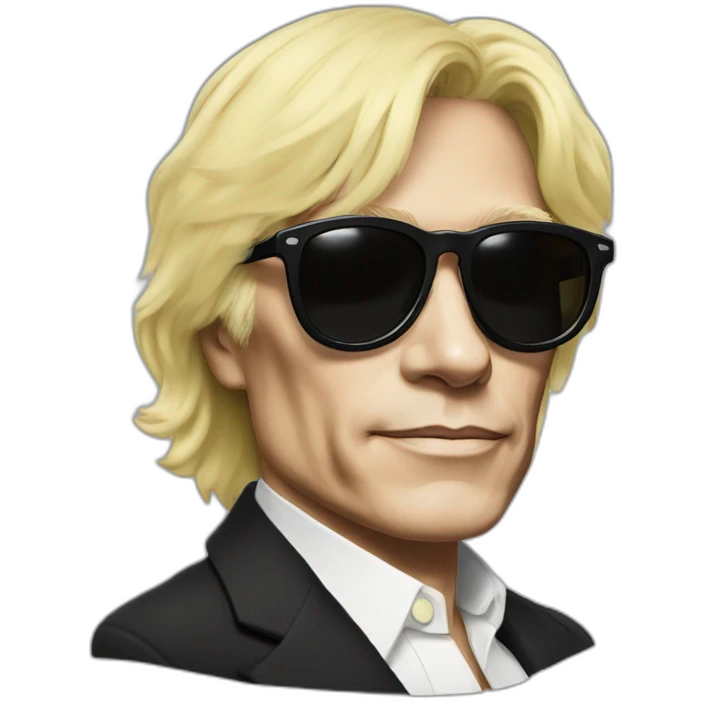 warhol artist with sunglasses emoji