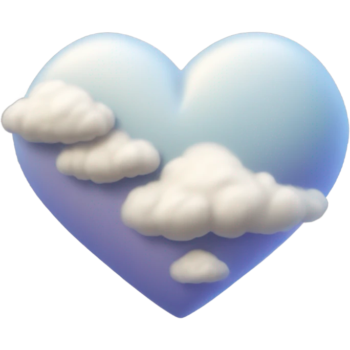Corazón en forma de nube  emoji