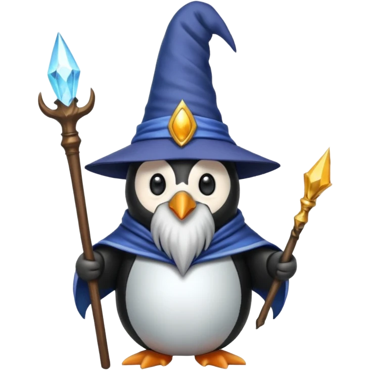 Penguin Wizard emoji