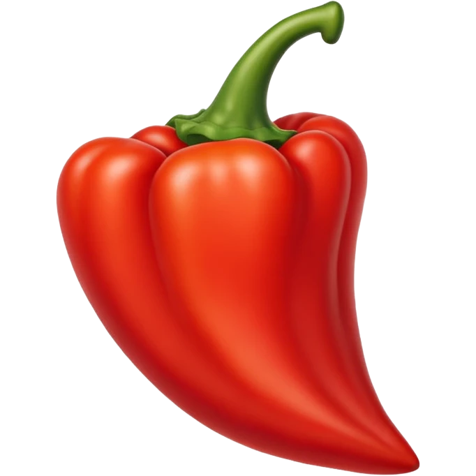 pointy red pepper emoji