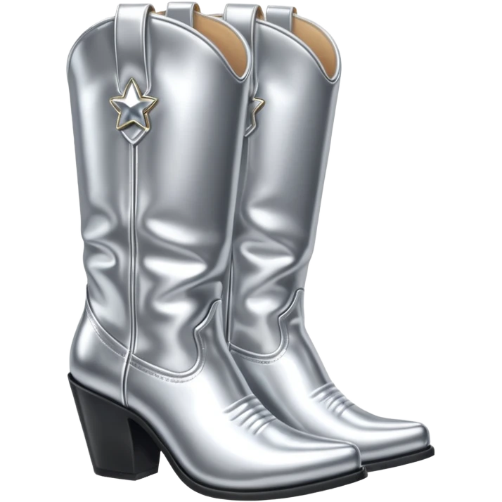 Disco cowgirl boots emoji
