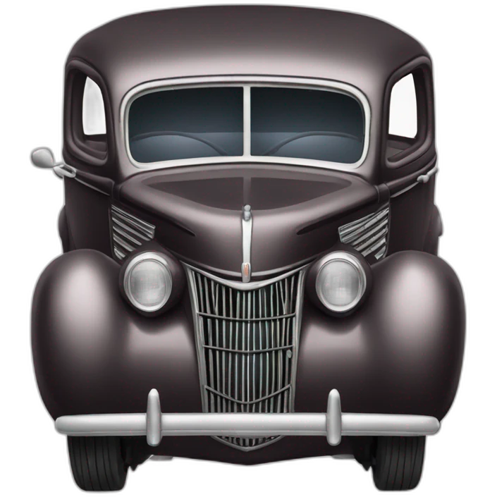 1937 Ford humpback cartoon emoji